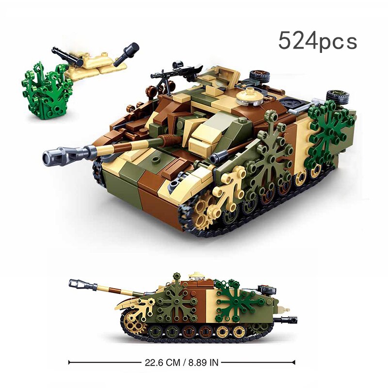 Replicas de Tanques de guerra de brinquedo para montar; Segunda Guerra Mundial