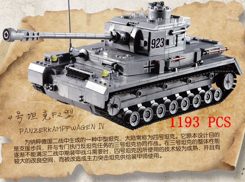Replicas de Tanques de guerra de brinquedo para montar; Segunda Guerra Mundial